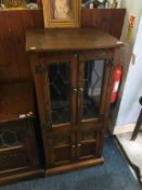 An oak Old Charm hifi cabinet