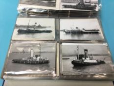 A folder containing a collection of photographs of local tugs, to include the 'Eppleton Hall' etc.