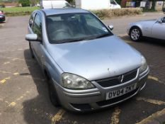 A silver Vauxhall Corsa, first registered 2004, petrol (spares and repairs)