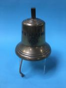 A ships bell, M.V. La Loma 1959, built at Bartram's Yard, number 374 (15cm diameter)