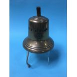 A ships bell, M.V. La Loma 1959, built at Bartram's Yard, number 374 (15cm diameter)