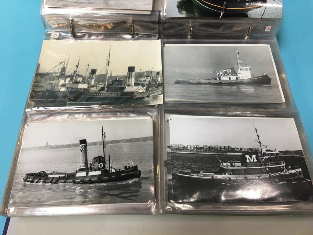 A folder containing a collection of photographs of local tugs, to include the 'Eppleton Hall' etc. - Image 6 of 8