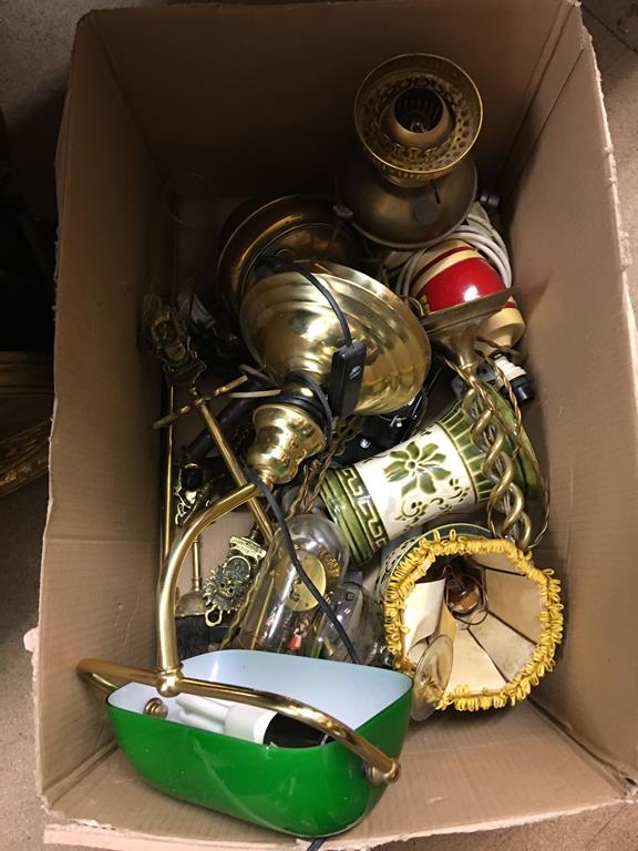 Three boxes of assorted brass ware etc. - Image 7 of 7