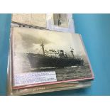 A folder of assorted ephemera relating to British India Steam Navigation Company, to include photos,
