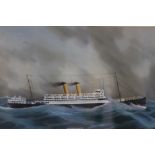 Maritime, watercolour, unsigned, 'RMS Otranto', 40 x 62cm