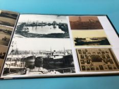 A collection of Sunderland postcards in one folder and another folder of ephemera (2)