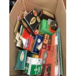 A collection of vintage boxes/packaging, Dunlop golf balls etc.