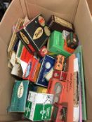 A collection of vintage boxes/packaging, Dunlop golf balls etc.