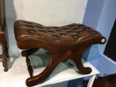 A Chesterfield stool