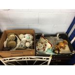 Two boxes of assorted to include Royal Doulton series ware etc.