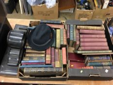 Two trays of Victorian/Edwardian books
