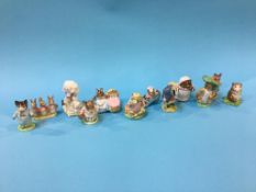 Twelve Beswick Beatrix Potter figures