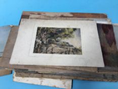 A collection of various watercolours and sketches etc. by Albert E. Boyce and others