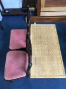 Two spindle back chairs