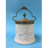 A Victorian biscuit barrel