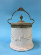 A Victorian biscuit barrel