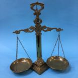 Brass balance scales