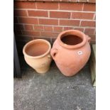 Two garden pots