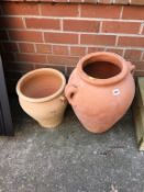 Two garden pots