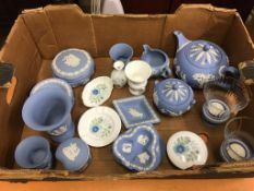 A collection of Wedgwood and Jasperware etc.