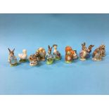 Twelve Beswick Beatrix Potter figures