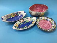 Four Maling bowls