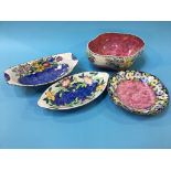 Four Maling bowls