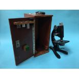A Beck microscope and case