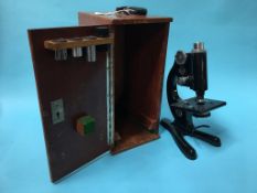 A Beck microscope and case