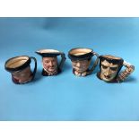 Four Royal Doulton Character jugs, including Frankenstein's Monster, D7052