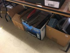 Four boxes of assorted tools