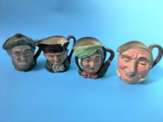 Four Royal Doulton Character jugs