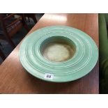 A Wedgwood Keith Murray green circular dish, 35.5cm diameter