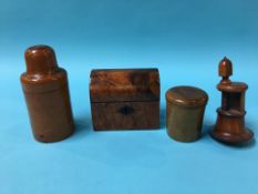 Four pieces of treen
