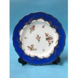 A 19th century decorative porcelain plate