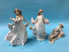 Three Lladro figures