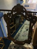 A modern ornate Italian style mirror, 127cm x 83cm