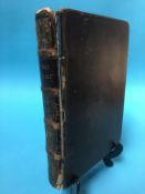 Leather bound 'The Book of Common Prayer and Administration of the Sacraments etc.', printed by John
