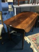 A 19th century mahogany Pembroke table, with single drawer