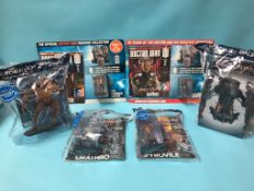 Four boxes of 'The Doctor Who Figurine Collection', with magazines and figures to commemorate the