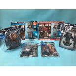 Four boxes of 'The Doctor Who Figurine Collection', with magazines and figures to commemorate the