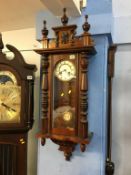 A walnut wall clock