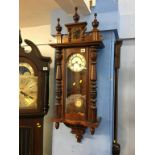 A walnut wall clock