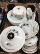 One box of Royal Doulton, Westwood print dinner china