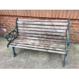 A garden bench