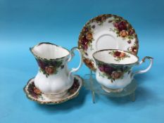 A Royal Albert Old Country Roses tea set