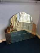 An Art Deco two colour mirror, 87 x 76cm