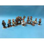 Ten Hummel figurines, various