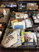 Three boxes of ephemera, to include Motorcycle Enthusiast magazines and Chat newspapers etc.