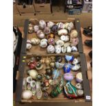 Two boxes of assorted, to include a large selection of Fabergé eggs etc.